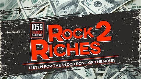 1059 the rock - 7:00 PM - 12:00 AM. Discover Monday's shows for 1059 The Rock in Nashville, TN. 